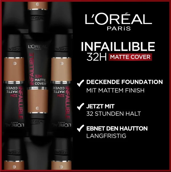 L’Oréal Paris Infaillible 32H Matte Cover 350 Warm Undertone 4