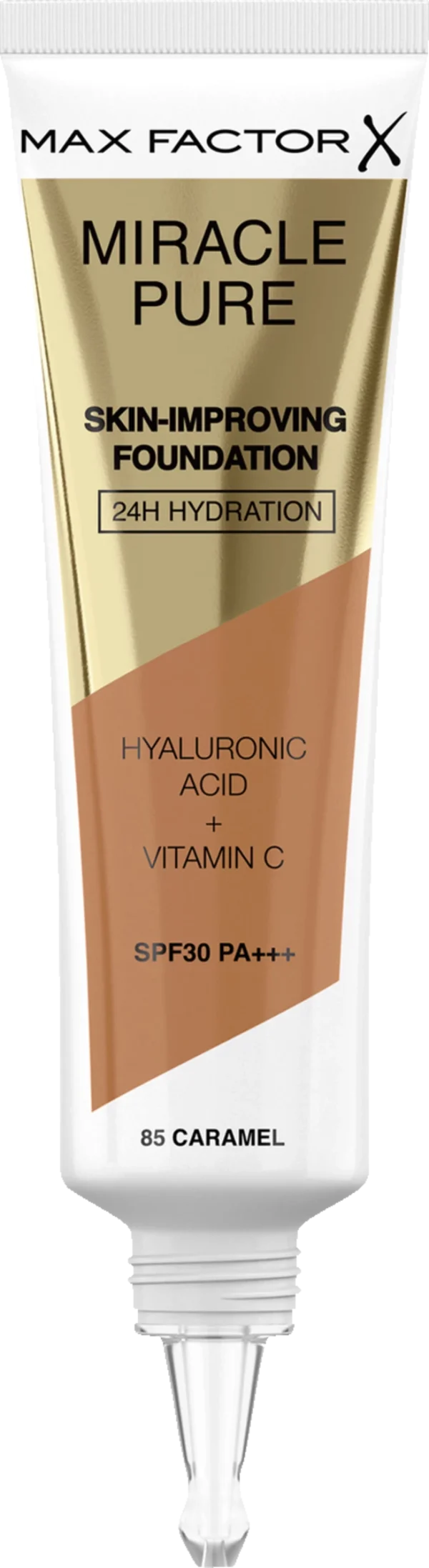 Max Factor Miracle Pure Skin-Improving Foundation 85 Caramel 1
