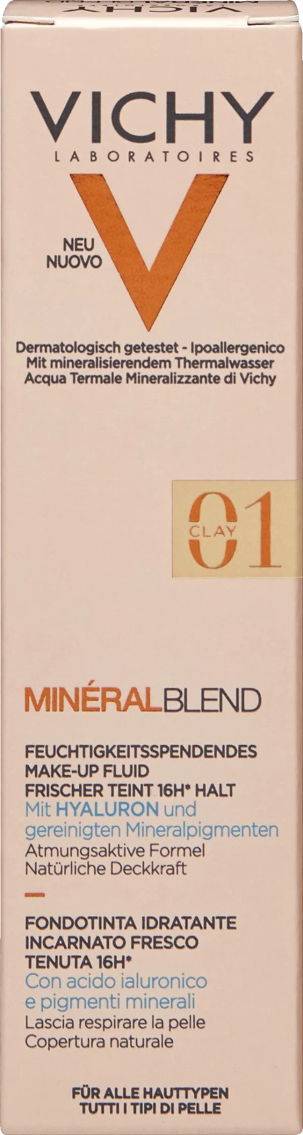 VICHY MINÉRALBLEND Feuchtigkeitsspendendes Make-up-Fluid 01 Clay 1