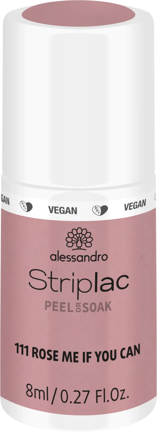 Alessandro STRIPLAC PEEL OR SOAK ROSE ME IF YOU CAN -VEGAN 1