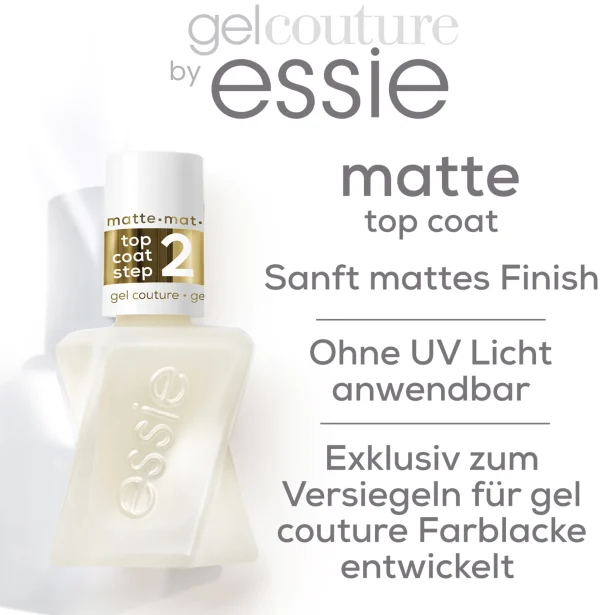 Essie Nagellack Gel Couture Matte Top Coat 8