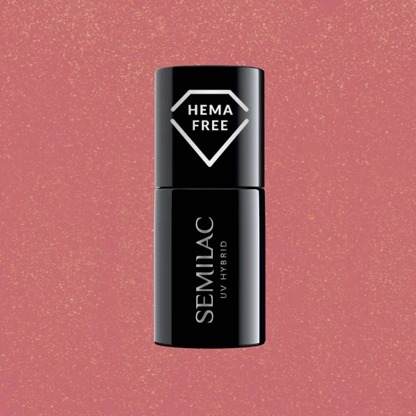 378 UV Nagellack Hybrid Semilac Shimmer Stone Amber 3